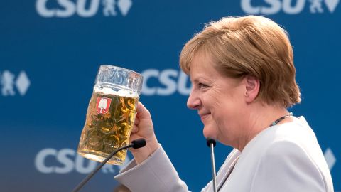 Merkel's address to supporters is being dubbed the "beer tent speech".