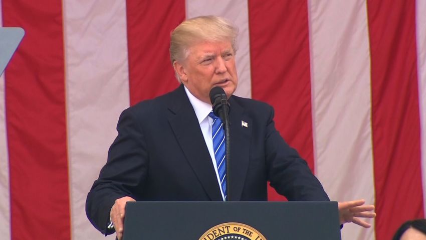 Trump Memorial Day speech 5/29