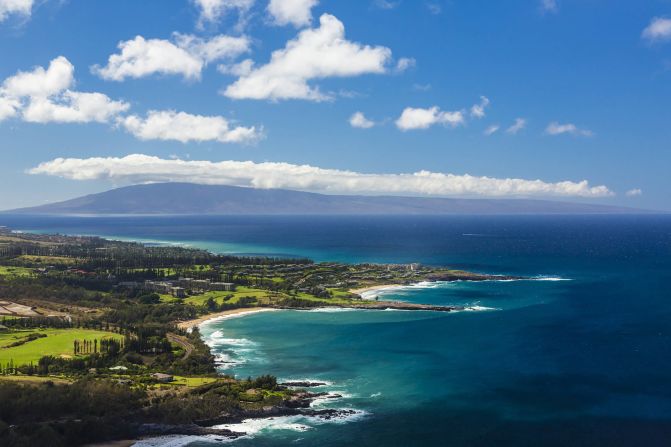 <strong>2. Kapalua Bay Beach, Maui, Hawaii:</strong>  Two headlands created by lava flows, this white sand beach offers clear waters for swimming and snorkeling. 
