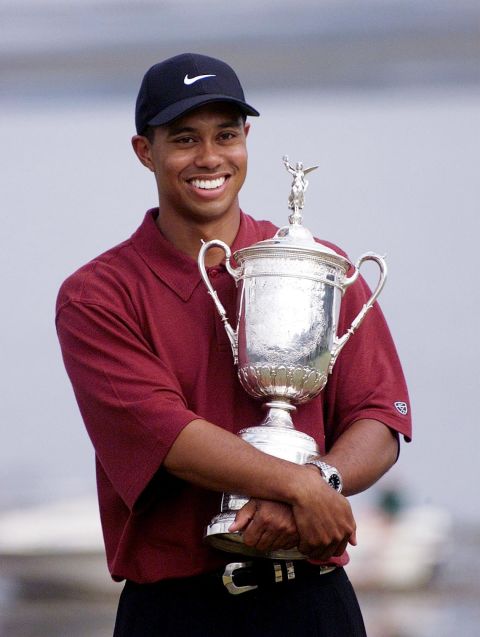One of his most remarkable feats was winning his first US Open by an unprecedented 15 shots at Pebble Beach, California, in 2000, sparking a streak never seen before or since.