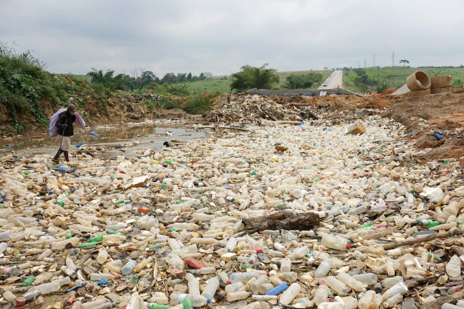 Pollution is also damaging marine environments, particularly in West Africa and the Ivory Coast (pictured).