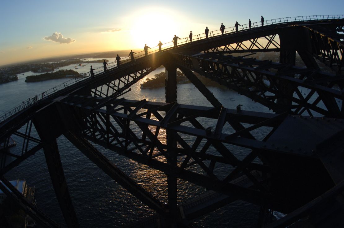 Walk on top of a landmark.