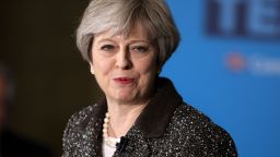 YORK, ENGLAND - MAY 09:  British Prime Minister, Theresa May delivers a speech to activists, journalists and business leaders at York Barbican while campaigning in Yorkshire on May 9, 2017 in York, England. Campaigning is underway ahead of the June 8th general election.  (Photo by Dan Kitwood/Getty Images)