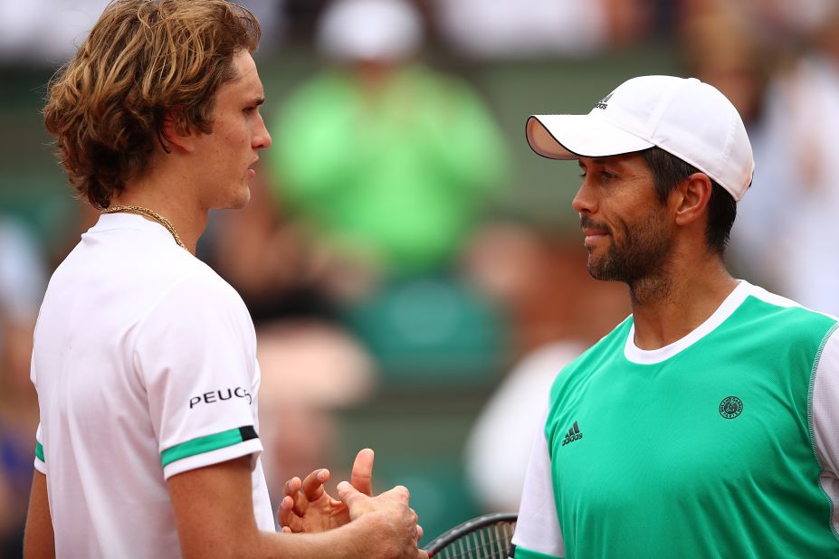 But promising 20-year-old talent Alexander Zverev -- the ninth seed -- was beaten by world No. 37 Fernando Verdasco in four sets (6-4, 3-6, 6-4, 6-2)