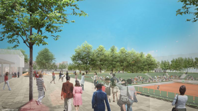 A new semi-sunken court will also feature as part of the renovation.