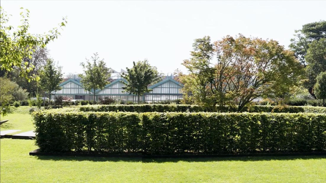 The current site of the Jardin des Serres d'Auteuil is pictured. According to planning details, the area will be linked to the existing tournament site and allow spectators to "relax and stroll."<br />