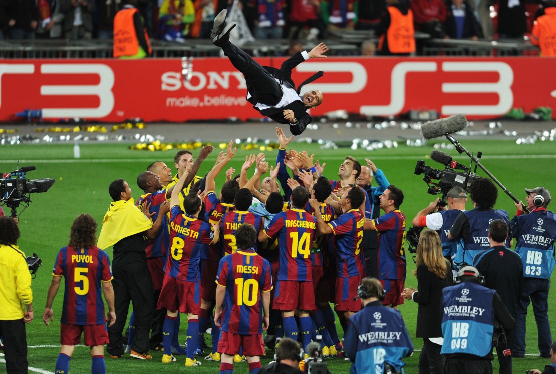 Pep Guardiola was a Barcelona leader as a player and as a coach.