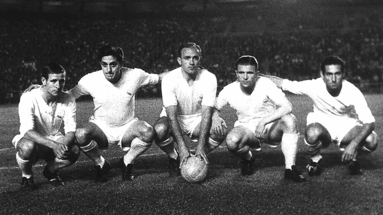 Raymond Kopa, Héctor Rial, Alfredo di Stéfano, Ferenc Puskás, Francisco Gento