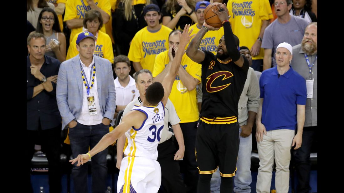 Kyrie Irving's late burst lifts Cavaliers past Warriors in NBA finals  rematch, NBA
