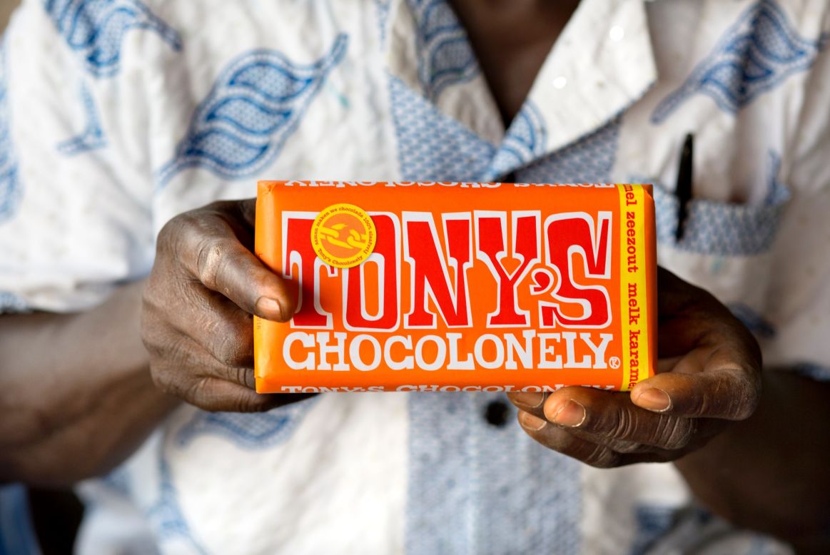 Dutch chocolate brand Tony's Chocolonely claims to be made without slave labor.