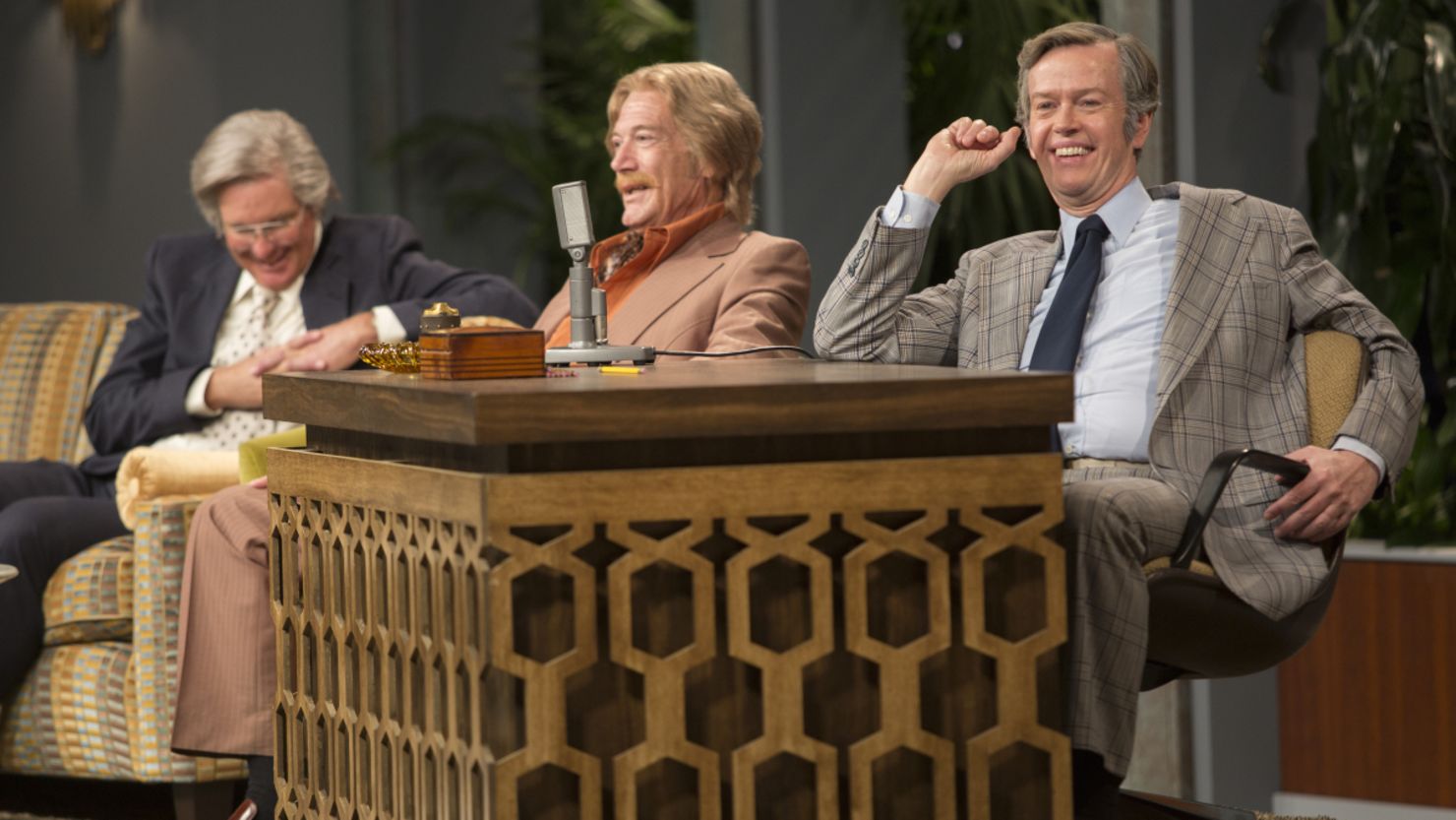 Dylan Baker (right) as Johnny Carson in 'I'm Dying Up Here'