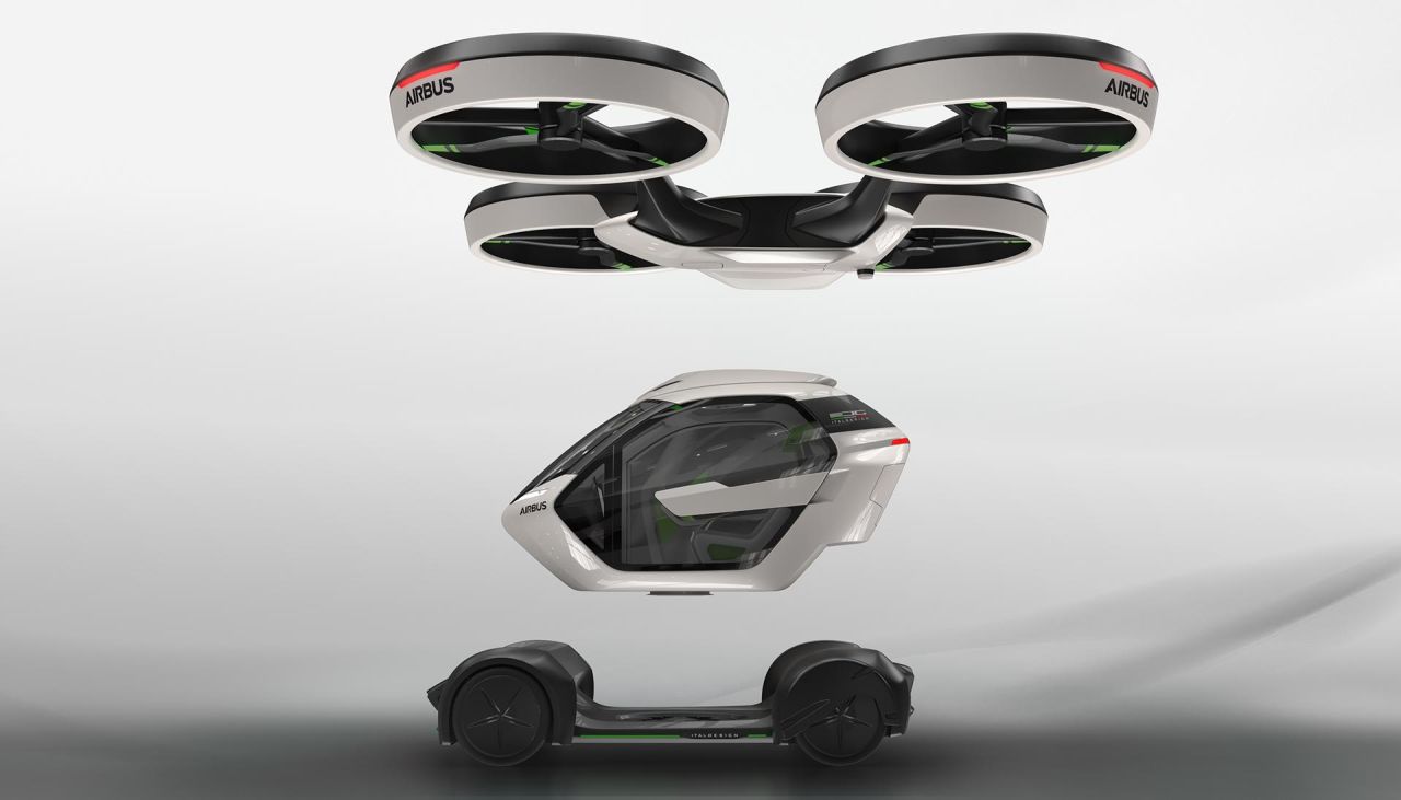 Announced in March 2017, the Pop.Up concept looked to connect a passenger capsule with a quadcopter for flight and four-wheel chassis for the road.