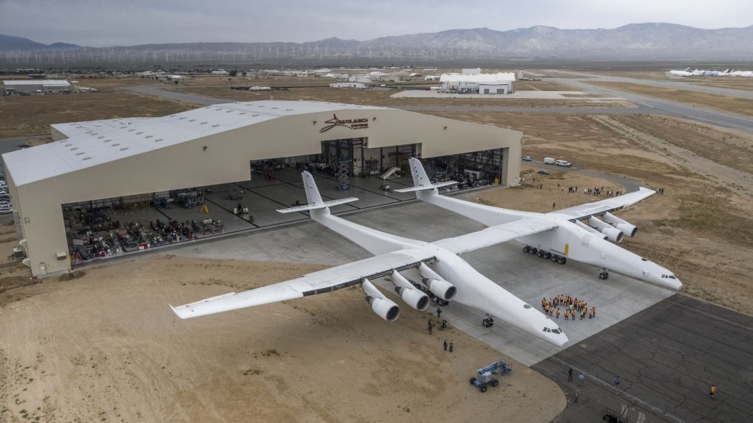 <strong>Stratolaunch: </strong>The aircraft project founded by billionaire businessman Paul Allen will become the largest wingspan aircraft in history when it takes flight for the first time in 2019.