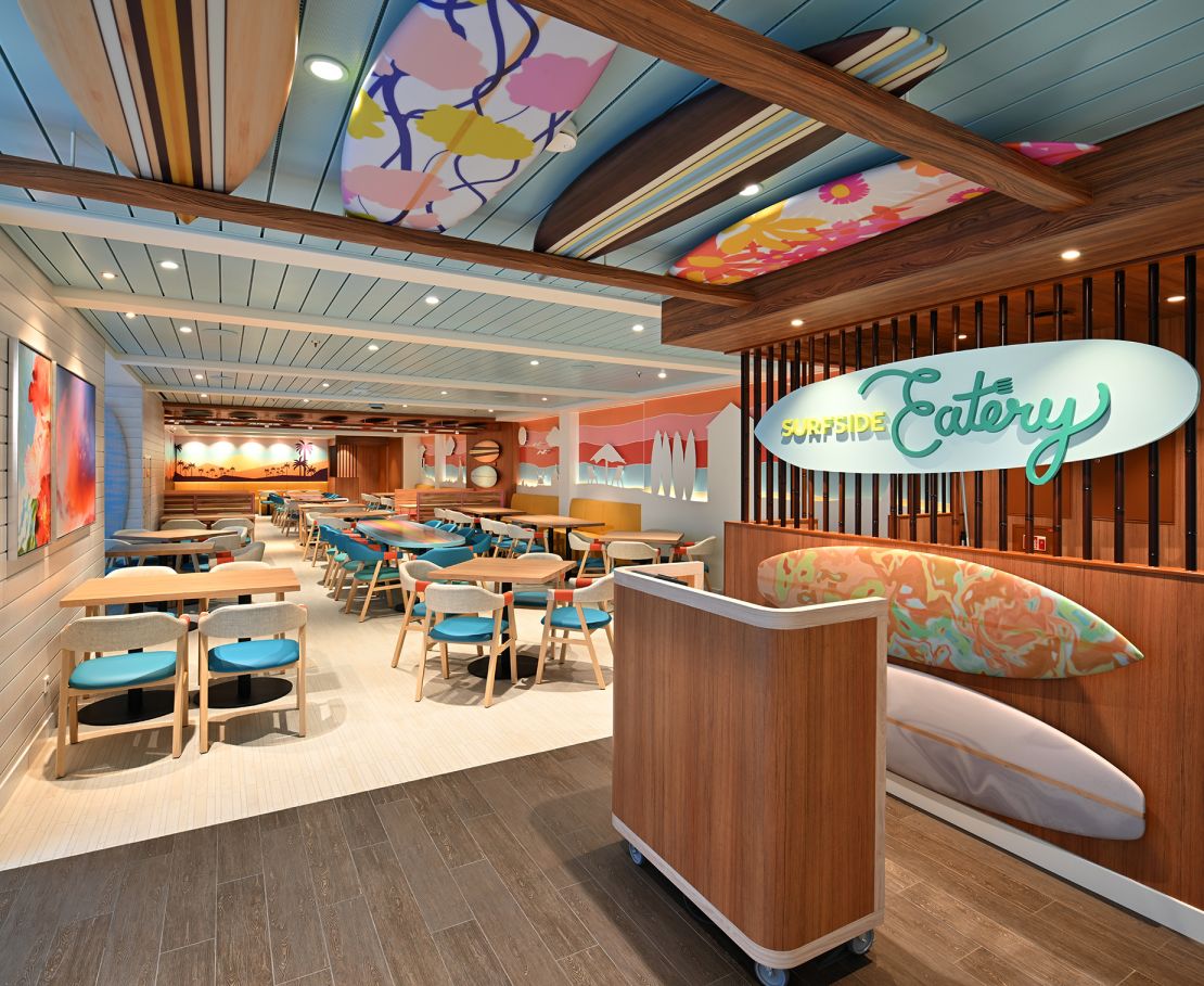 Surfside Eatery features a new buffet for families.