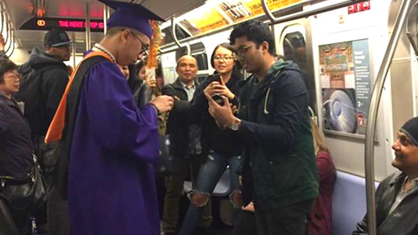 graduation on subway