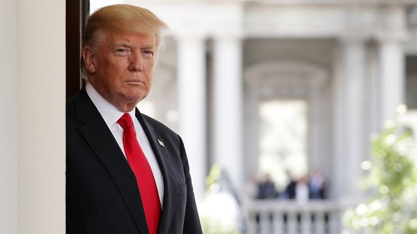 WASHINGTON, DC - MAY 31:  U.S. President Donald Trump awaits the arrival of Vietnamese Prime Minister Nguyen Xuan Phuc at the White House May 31, 2017 in Washington, DC. According to Phuc, the U.S. and Vietnam are working on new trade agreements after the Trump Administration withdrew from the Trans-Pacific Partnership.  (Photo by Chip Somodevilla/Getty Images)