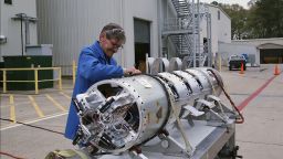 The sounding rocket's payload is tested at the Wallops Flight Facility.