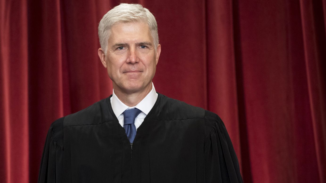 <strong>Neil Gorsuch</strong> is the court's newest member. He was chosen by President Donald Trump to replace Antonin Scalia, who died in 2016.