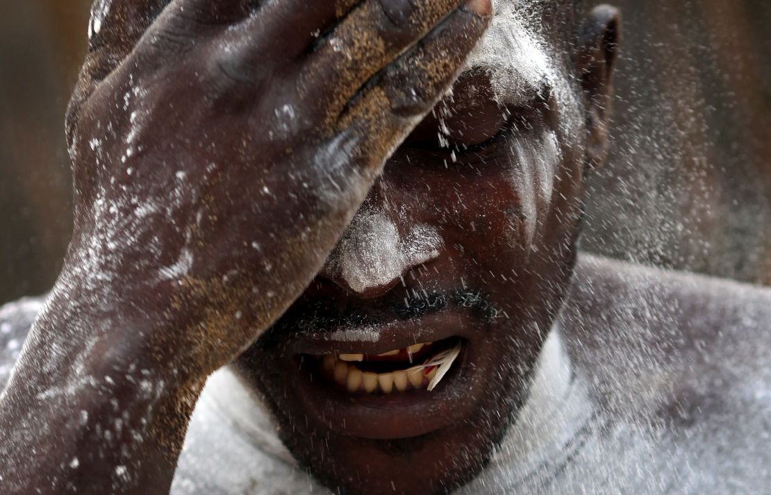 Belief in possession exists in many religious traditions. Here, a man enters a state of possession during an African voodoo ceremony.