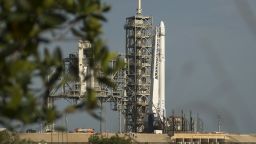 CAPE CANAVERAL, FL - JUNE 01:  In this handout provided by the National Aeronautics and Space Administration (NASA), the SpaceX Falcon 9 rocket, with the Dragon spacecraft onboard, is seen shortly after being raised vertical at Launch Complex 39A at NASA's Kennedy Space Center on June 1, 2017 in Cape Canaveral, Florida. Dragon is carrying almost 6,000 pounds of science research, crew supplies and hardware to the International Space Station in support of the Expedition 52 and 53 crew members. The unpressurized trunk of the spacecraft also will transport solar panels, tools for Earth-observation and equipment to study neutron stars. This will be the 100th launch, and sixth SpaceX launch, from this pad. Previous launches include 11 Apollo flights, the launch of the unmanned Skylab in 1973, 82 shuttle flights and five SpaceX launches. (Photo by Bill Ingalls/NASA via Getty Images)