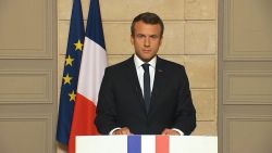 Emmanuel Macron thumbnail pulled from Reuters aircheck