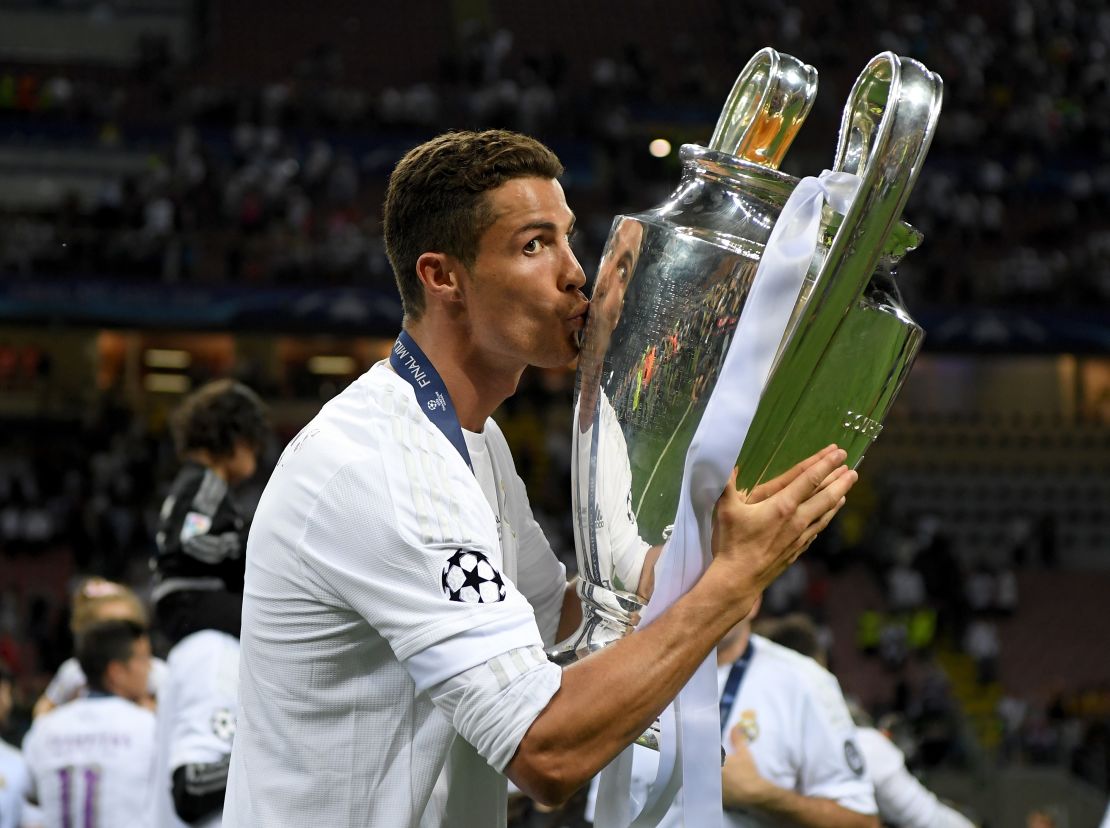 Ronaldo has won the Champions League four times.