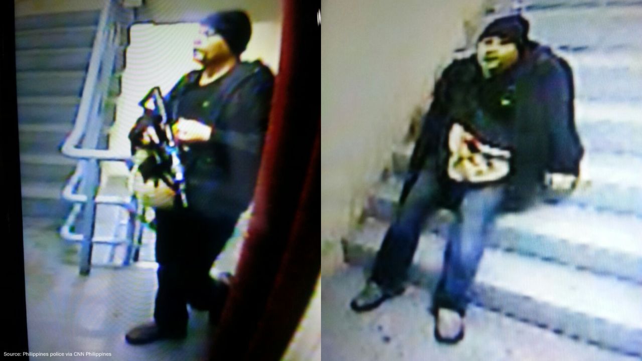 Philippine police have released these images of the heavily armed suspect in the Manila casino attack.