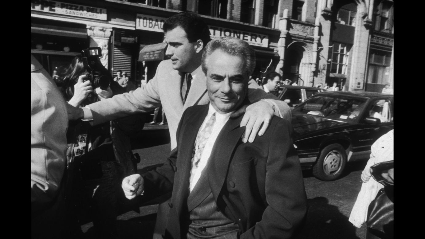 Dubbed the "Teflon Don" for his ability to evade prosecution, John Gotti led the Gambino crime family for years after ordering the killing of his predecessor, Paul Castellano. The authorities finally caught up to Gotti, shown in 1990. He was later sent to prison for life after being convicted of murder, racketeering and other crimes.