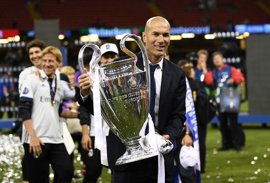 Zidane is the first manager to win back-to-back European Cup/Champions League trophies since Arrigo Sacchi did so with AC Milan in 1989 & 1990