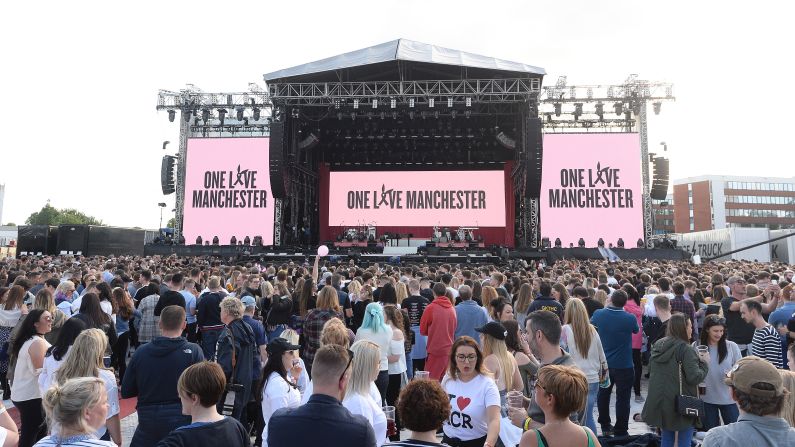 A view of the crowd in a handout photo provided by the concert's organizers.