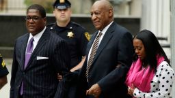 Bill Cosby arrives for his trial at the Montgomery County Courthouse in Norristown, Pennsylvania, on Monday. 