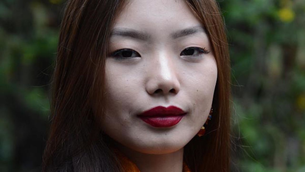 Tenzin Paldon, the winner of Miss Tibet 2017.