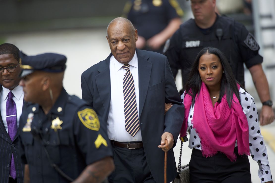 Bill Cosby arrived Monday with actress Keshia Knight Pulliam.