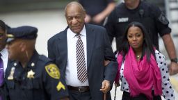 NORRISTOWN, PA - JUNE 5:  Bill Cosby arrives with actress Keshia Knight Pulliam at the Montgomery County Courthouse before the opening of the sexual assault trial June 5, 2017 in Norristown, Pennsylvania.  A former Temple University employee alleges that the entertainer drugged and molested her in 2004 at his home in suburban Philadelphia.  More than 40 women have accused the 79 year old entertainer of sexual assault.  (Photo by Mark Makela/Getty Images)