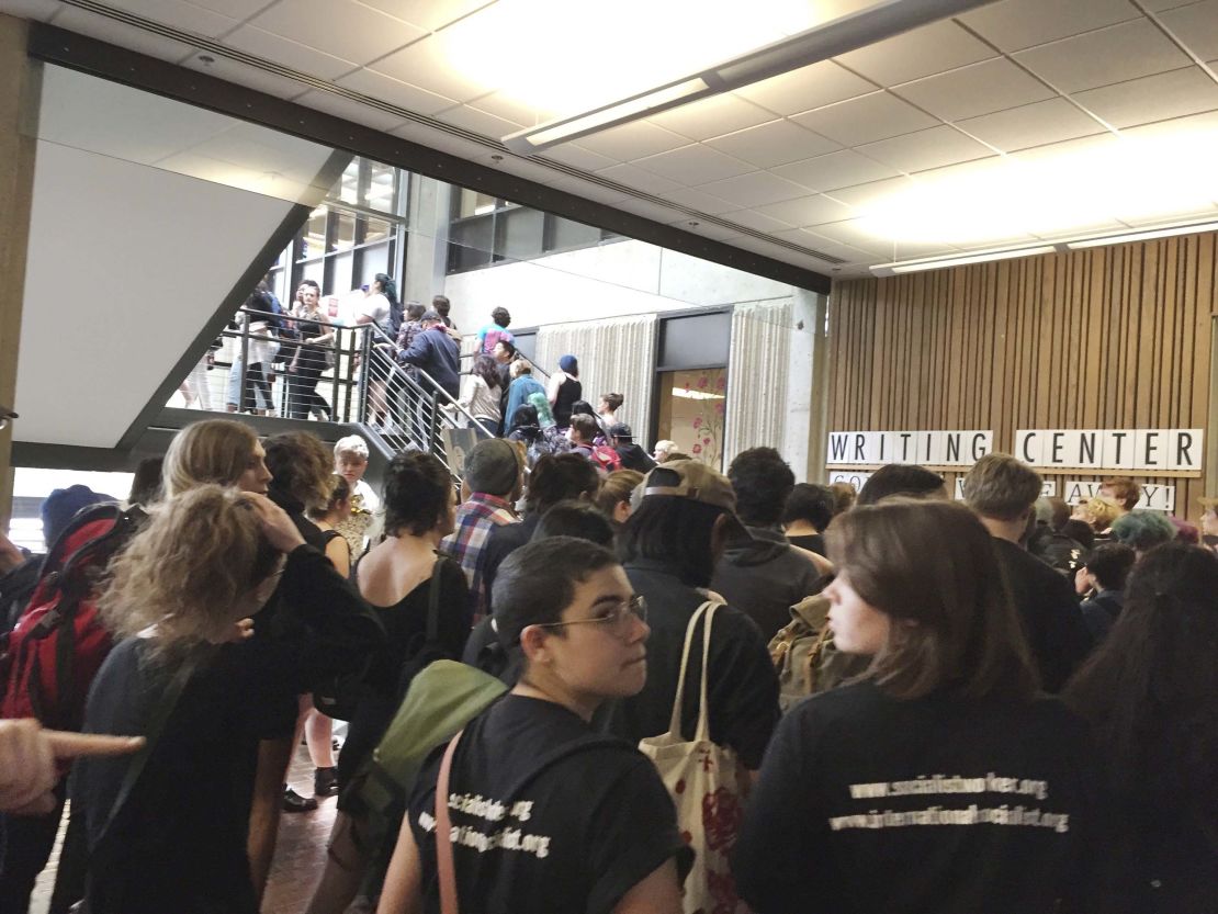 Last month, hundreds of students staged a protest against the college administration and demanded changes.