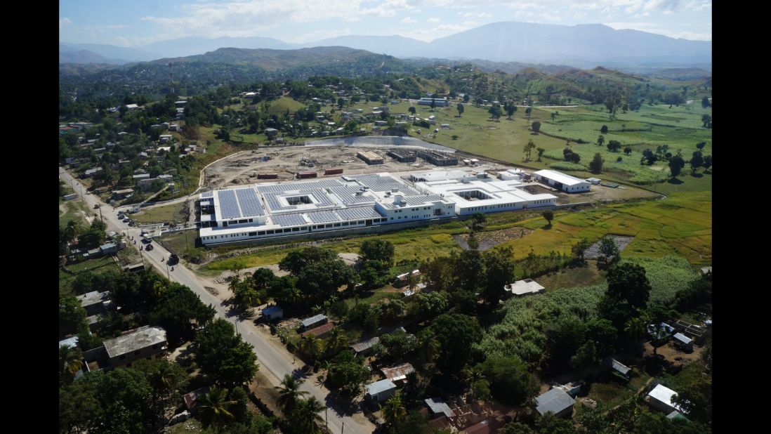 The hospital offers care to about 185,000 people in Mirebalais and the surrounding area.  