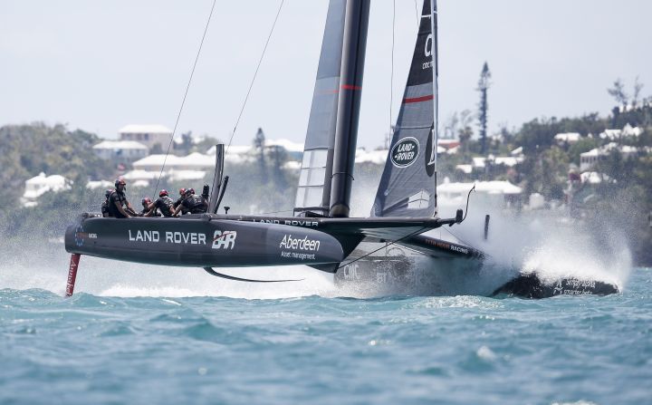 Hopes of Ainslie's team competing for the title were dealt a blow after the boat was damaged in the challenger semifinals against Emirates Team New Zealand, forcing Land Rover to concede the race.
