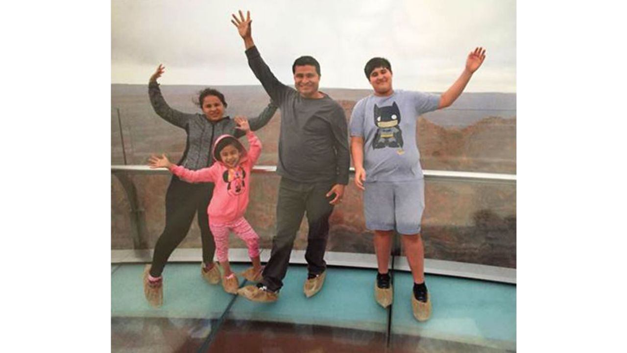 Despite his experiences, Alcides Moreno is not afraid of heights.