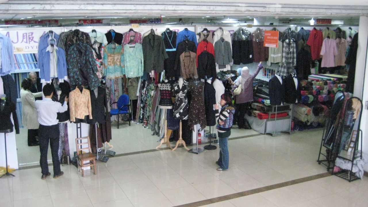 Get everything you need at the Shanghai South Bund Fabric Market.