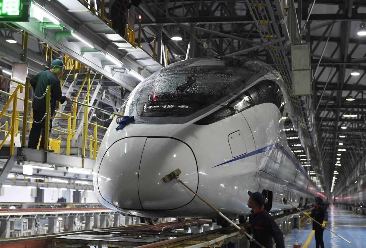When your train goes that quick, it has to be cleaned carefully.