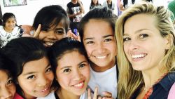 Model Petra Nemcova founded the nonprofit organization, Happy Hearts Fund, to rebuild schools in areas hit by natural disasters.