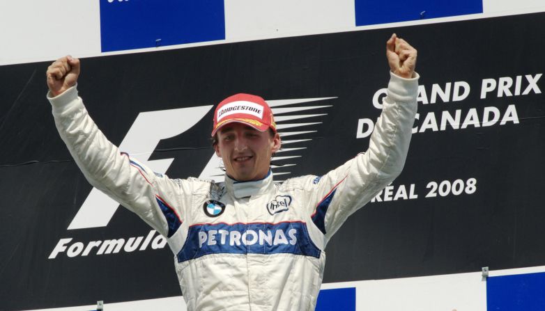 Kubica's greatest triumph in F1 came at the same track and just a year after his 2007 crash, as he claimed victory in the Canadian Grand Prix for BMW Sauber.