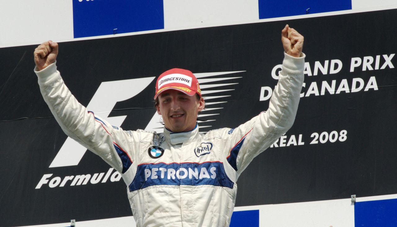 Kubica's greatest triumph in F1 came at the same track and just a year after his 2007 crash, as he claimed victory in the Canadian Grand Prix for BMW Sauber.