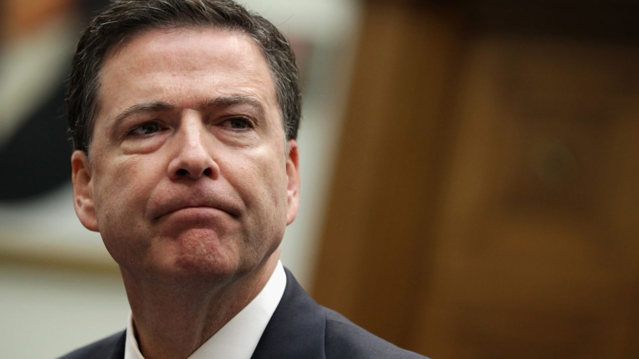 WASHINGTON, DC - JUNE 11:  FBI Director James Comey testifies during a hearing before the House Judiciary Committee June 11, 2014 on Capitol Hill in Washington, DC. The committee held a hearing on "Oversight of the Federal Bureau of Investigation."  (Photo by Alex Wong/Getty Images)