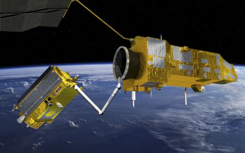 Another potential solution being explored by the ESA  is the use of a robotic arm.