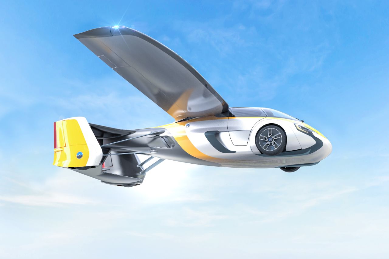 Slovakia-based AeroMobil has rolled out several versions of its flying car prototype ever since the company launched in 2010. The four-wheel vehicle transforms into a VTOL. It's available for pre-order at the end of 2017.