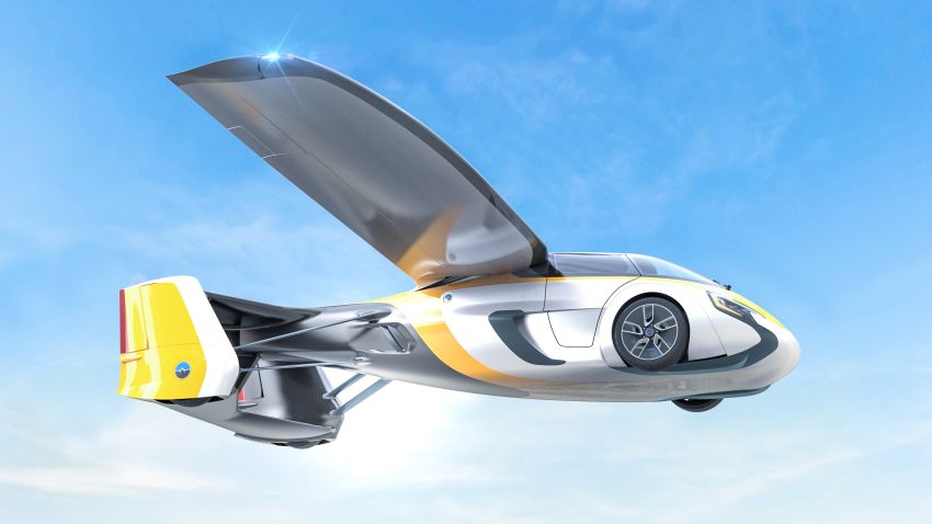 Slovakia-based AeroMobil has rolled out several versions of its flying car prototype ever since the company launched in 2010. The four-wheel vehicle transforms into a VTOL. It's available for pre-order at the end of 2017.