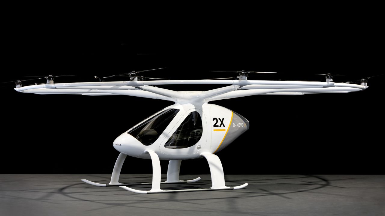 Developed by German startup e-volo, the Volocopter has been in the works since 2010. After releasing various prototypes of the VTOL through the years, in April 2017 e-volo unveiled the 2X. An evolution of previous designs, the 2X carries two passengers and is pilot-controlled -- although there are plans for it to become autonomous eventually.