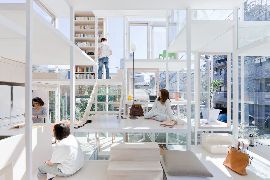 Sou Fujimoto breathes nature into his designs. This house in central Tokyo represents a single tree, with many branches. 