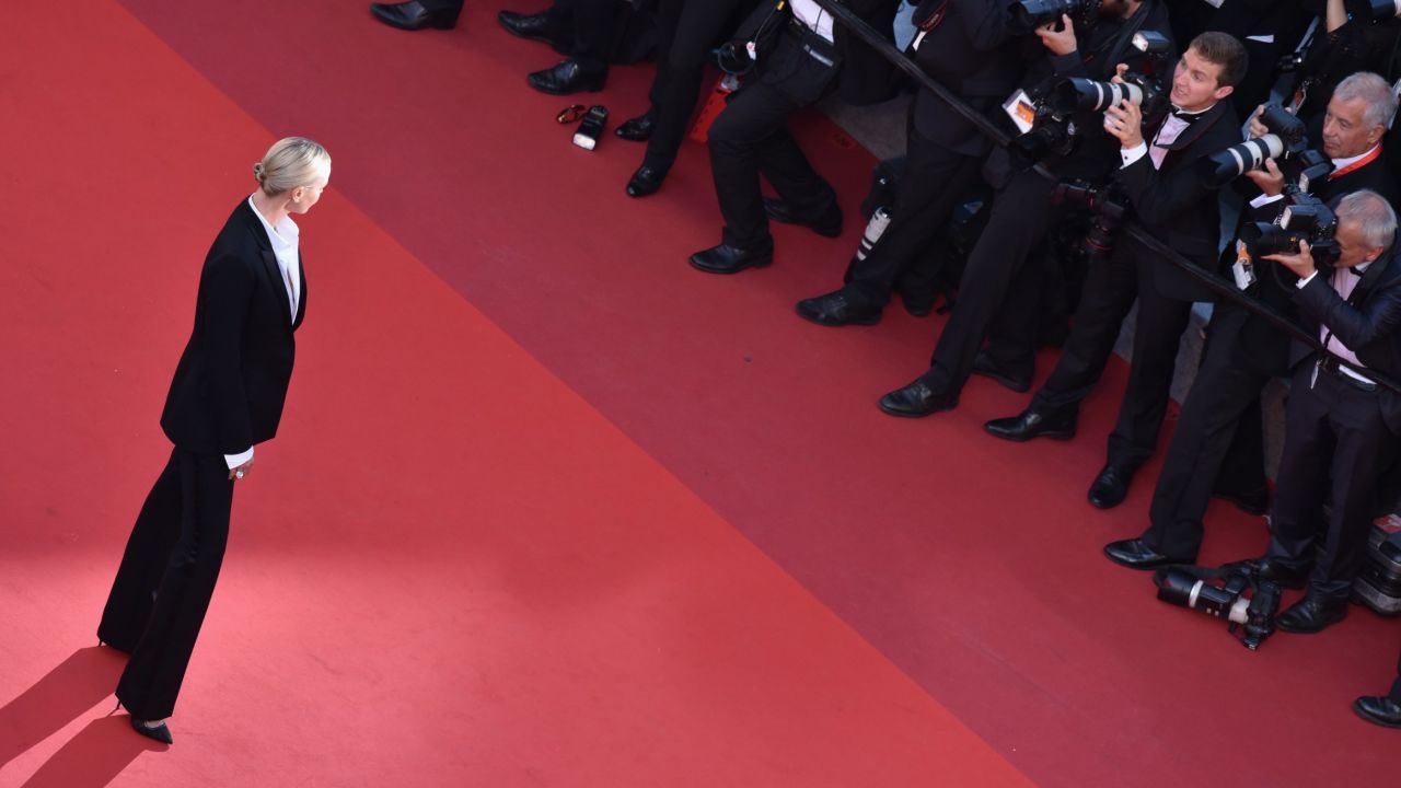 CANNES, FRANCE - MAY 20:  Actress Charlize Theron attends "The Last Face" Premiere during the 69th annual Cannes Film Festival at the Palais des Festivals on May 20, 2016 in Cannes, France.  (Photo by Clemens Bilan/Getty Images)